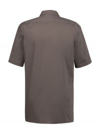 Kurzarm Hemd in Taupe für Damen